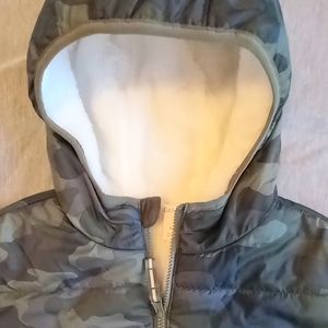 Kids Reversible Camo Puffer Jacket